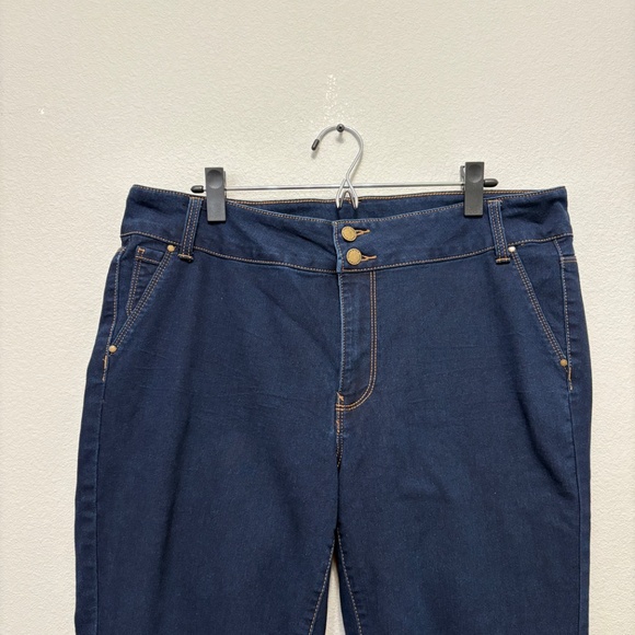 Workshop Republic Clothing Dark Crop Straight Jeans - 16W - Picture 4 of 6
